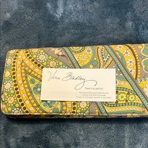 Vera Bradley Yellow and Green Floral Wallet